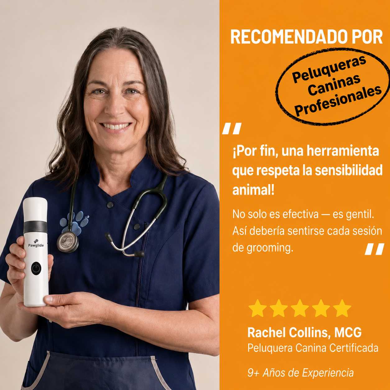 PawGlide™ Limador de Uñas Silencioso