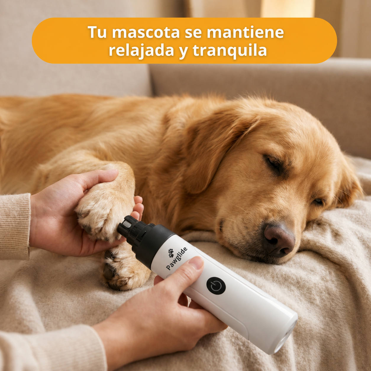 PawGlide™ Limador de Uñas Silencioso